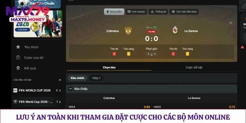 Lưu ý an toàn khi tham gia đặt cược cho các bộ môn online